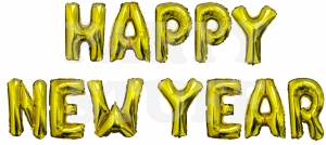 Надпись из фольгированных шаров ''HAPPY NEW YEAR''