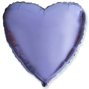 Гелиевый фольгированный шар ''сердце''(лиловый)