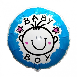 Гелиевый фольгированный шар ''Baby boy''