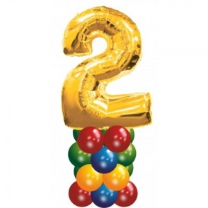цифра ''2'' из воздушных шаров